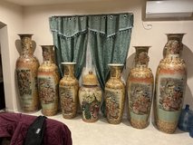 7 Japanese Floor Vase Set in Okinawa, Japan