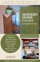 Beautiful modern home in 66907 Rehweiler, no finders fee, 16 minutes from Ramstein in Ramstein, Germany