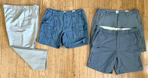 4pc Men's 40" waist Pants & Shorts Lot - 1 Haggar Slacks 3 pr Cargo Shorts in Naperville, Illinois