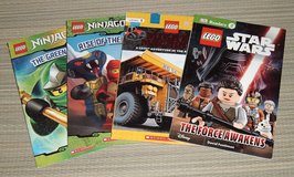 Lot of 4 LEGO Level 1 Books Disney Star Wars Trucks Ninja in Joliet, Illinois