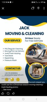 PCS CLEANING/TRASH HAULING/MOVING ASSISTANCE in Ramstein, Germany