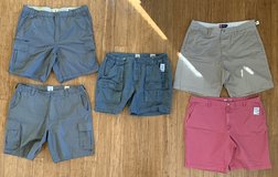 5pc Men's 40" waist Shorts Lot / Bundle - EUC - *$10 Takes ALL* in Joliet, Illinois