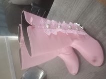 Pink boots in Salina, Kansas