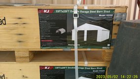 33' X 25' Double Garage Steel Barn in Alamogordo, New Mexico