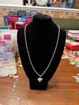 Silver heart necklace in Chicago, Illinois