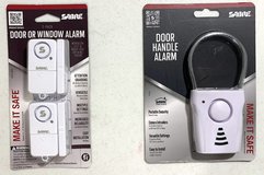 New! Sabre 2pk Door/Window Security Sensor Alarm & Door Handle Alarm *$15 Takes BOTH* in Naperville, Illinois