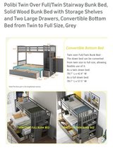 Twin/Twin OR Twin/King bunk bed with storage in Aurora, Illinois