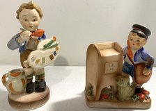 2pc Set VTG 1950s Hand painted Figurines - The Painter & Mailman *EUC* in Joliet, Illinois
