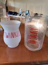 Really Nice Rae Dunn Hurricane Vases in Alamogordo, New Mexico