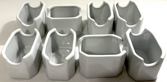 8ct Ventura China Sugar Packet Holders - Restaurant quality Caddy Set - EUC in Joliet, Illinois