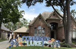 Yard sign rentals in The Woodlands, Texas