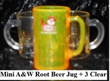 Mini A&W Root Beer Mugs + 2 Mini Mugs in Alamogordo, New Mexico