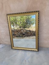 Large gold frame mirror in Yucca Valley, California