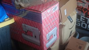 Sewing machine with Okinawa fabric in Okinawa, Japan