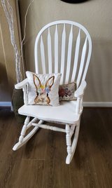 White Windsor Back Rocking Chair in Houston, Texas