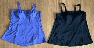 New! Woman's Plus size 30W Purple -OR- Plus 30 Black Swimsuit / Swim Dress - $10 Each in New Lenox, Illinois