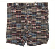 Nautica Sports N-83 Relax Fit Patchwork Madras Plaid Clipper Shorts Men's 46 in Plainfield, Illinois