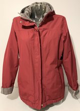 Car Coat - Medium / LG wine Red Hooded weatherproof Jacket by Free Country in Orland Park, Illinois
