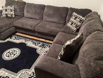Sectional Dark grey sofa almost new in Wiesbaden, GE
