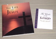 NEW Vintage 2002 Life of Jesus Hard Cover Book w The Words of the Lord Booklet in Plainfield, Illinois
