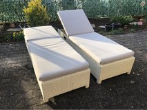 2 lawn chairs w/cushions in Ramstein, Germany