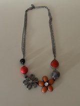 Simply Vera - Vera Wang Orange Beaded Flower Statement necklace. in St. Charles, Illinois