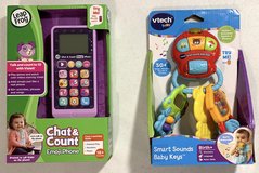 New! Leap Frog Chat & Count Emoji Phone -OR- Vtech Smart Baby Keys *$10 Each* in Bolingbrook, Illinois