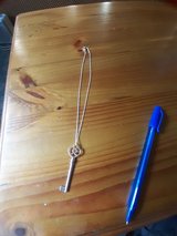 Silver plated key necklace in Lakenheath, UK