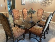 Formal dining room table and chairs in Houston, Texas