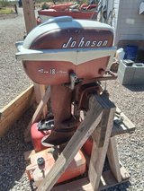 Vintage Johnson 18hp outboard motor in Alamogordo, New Mexico
