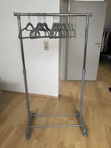 clothes rack with close hangers. Pick up only in Ramstein, Germany