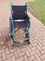 Wheelchair lightweight, self-propelled or pushed lockable brakes, puncture-proof tyres in Lakenheath, UK