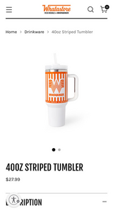 Brand new 40oz Whataburger tumbler in Fort Polk, Louisiana