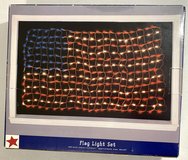 American Flag Indoor / Outdoor Light Set ~42"L x 25"H in Naperville, Illinois