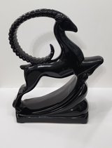 Vintage MCM Royal Haeger Ceramic Leaping Gazelle Sculpture Art Deco Style 19" Tall in Kingwood, Texas