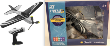 New! Smithsonian Sky Stream Plane w/controller Launch Base Odyssey Toys in Naperville, Illinois