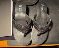 Flojos Black Wedge Sandals, size 8 in Temecula, California