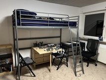 Ikea Metal Loft Bunk Bed in Stuttgart, GE