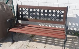 Outside patio bench in Wiesbaden, GE