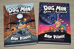 Set of 2 Dog Man Graphic Novel Series Books Hard Cover Scholastic in Morris, Illinois