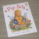 Pip Sits an I Like to Read Book in Plainfield, Illinois