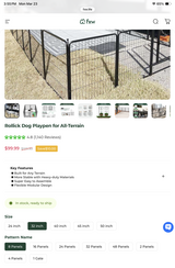 Dog playpen in Plainfield, Illinois