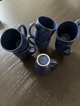 Lot  of 7 Corelle Oceans Blue Colbalt Mugs Cups Coffee Set in Naperville, Illinois