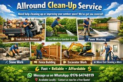 ?? Allround Clean-Up Service ??  Need help cleaning up or improving your outdoor space? We’ve go... in Ramstein, Germany