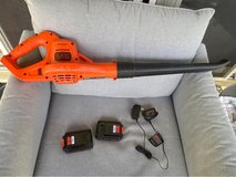 Battery operated blower in Okinawa, Japan