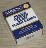 Barron's Police Officer Exam Test Prep 500 Flash Cards Box Set Law Enforcement Study Guide in Morris, Illinois