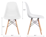 4 Modern Scoop Chairs in Warner Robins, Georgia