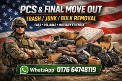 LAST MIN PCS JUNK HAULING &TRASH&JUNK&BULK REMOVEL &UNWANTED ITEMS REMOVAL in Ramstein, Germany