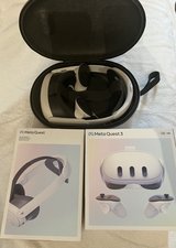 Like New: Meta Quest 3 VR Headset 128GB & Meta Elite Strap & Meta Case in Kingwood, Texas