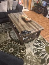 Rustic Solid Wood Coffee Table in Okinawa, Japan